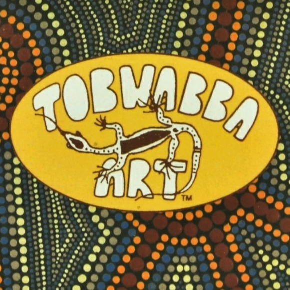 TOBWABBA Aboriginal Art Galaxy Silver Plated 90's  Australia-Souvenir Spoon Box - Picture 12 of 12